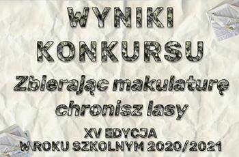 wyniki konkursu makulatura