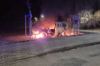 Spalenie auta Resko marzec 2026 001