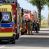 Wypadek na drodze powiatowej w Policku. Samochód zjechał na pobocze, są poszkodowani